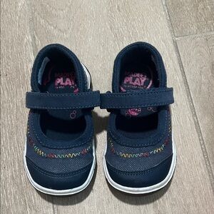 Stride Rite Navy and Pink Baby Walker Shoes